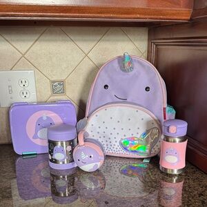 Skip Hop Purple and Pink Kids Matching Set